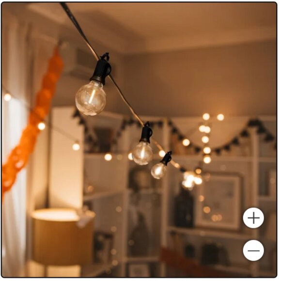 Feit Electric 50' LED Cafe String Light - Picture 3 of 5